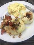 Liver in baked onions