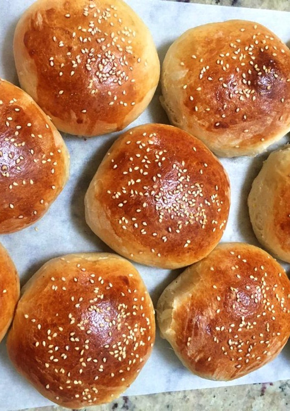 Una foto de Pan para hamburguesas
