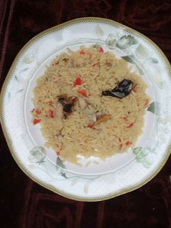 Dafadukan shinkafa ainihin hoton girkin