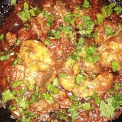 A picture of High way style chicken karahi.