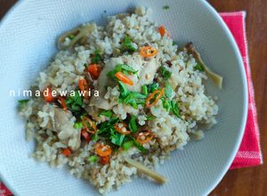 Foto resep Nasi Ayam Hainan Khas Singapore (Beras Coklat Organik)