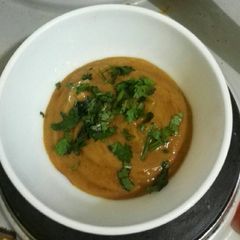 Butternut soup A picture of Butternut soup.