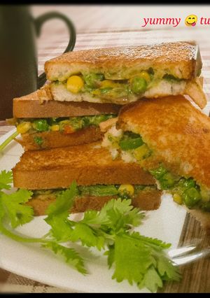 A picture of Veg Mayonnaise Sandwich.
