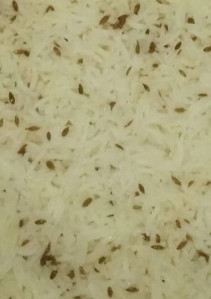 A picture of Jeera rice.