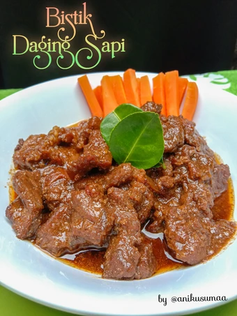Langkah Gampang Membuat Resep Bistik Daging Sapi no pedas yang Sempurna