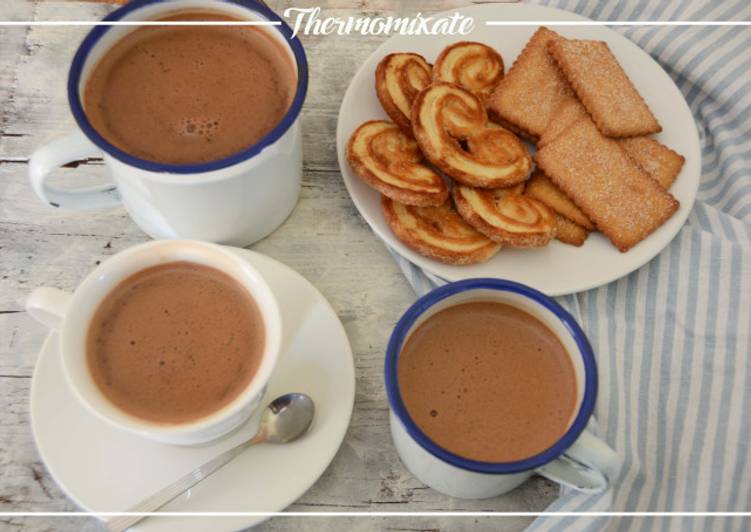 Chocolate a la taza especiado con Thermomix
