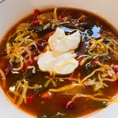 A picture of Crockpot 3 Bean Soup.