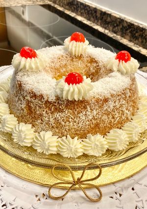 Una foto de “Pudín con manzana y coco” (“Pudding with apple and coconut”)