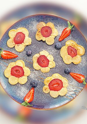 Une photo de Pancakes au Fromage Blanc