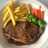 Sirloin steak saus barbeque