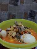 Sambal goreng kentang atiampela & Telur