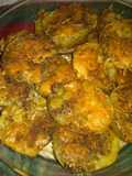 Papas al horno con queso y especies