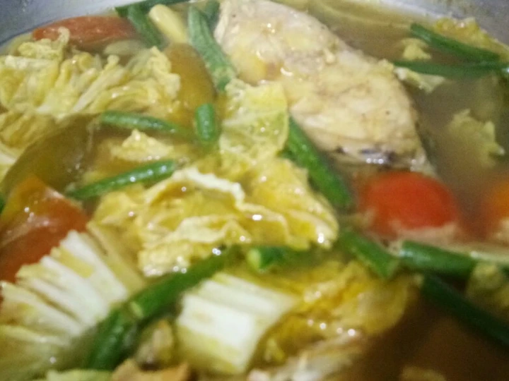 Cara Mudah Menyiapkan Resep 96. Sayur Asam Ikan 🐟 yang Uenak Anti Ribet, Lezat