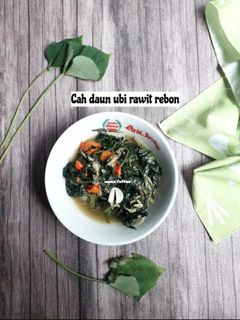 Foto resep Cah daun ubi rawit rebon
