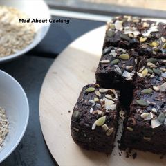 A picture of Oats Chocolate Brownies | Eggless No Butter Chocolate Treat |Chocolate Treat.