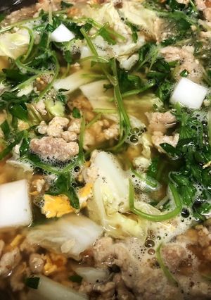 รูปของ ต้มจืดหมูสับ+ไข่ ผักตามใจ