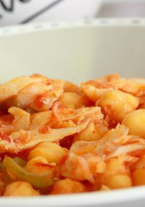 Una foto de Garbanzos con bacalao