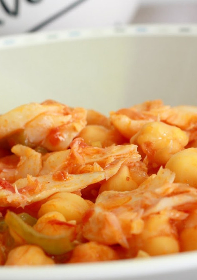Una foto de Garbanzos con bacalao