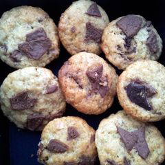 A picture of Chocolate chip muffins.