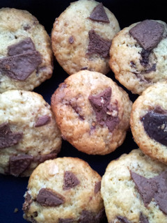 A picture of Chocolate chip muffins.