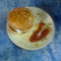 Indian style potato burger A picture of Indian style potato burger.