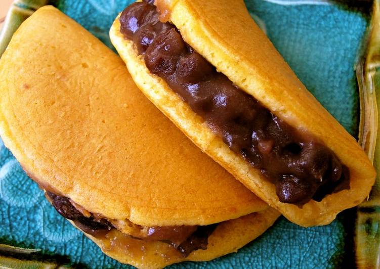 Recipe of Speedy Dorayaki with Pancake Mix (Anko and Butter)