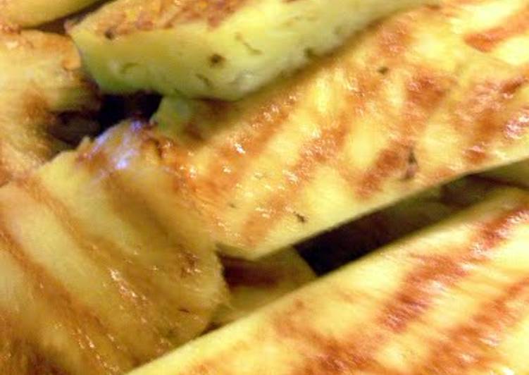 Simple Way to Prepare Ultimate sunshines grilled pineapple