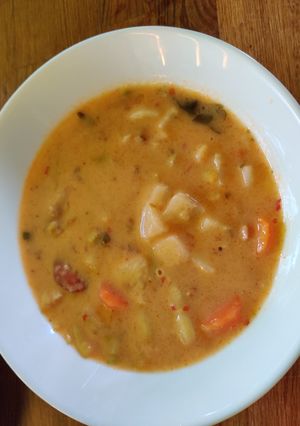 Kuktás Tejszínes zöldbableves recept fotója
