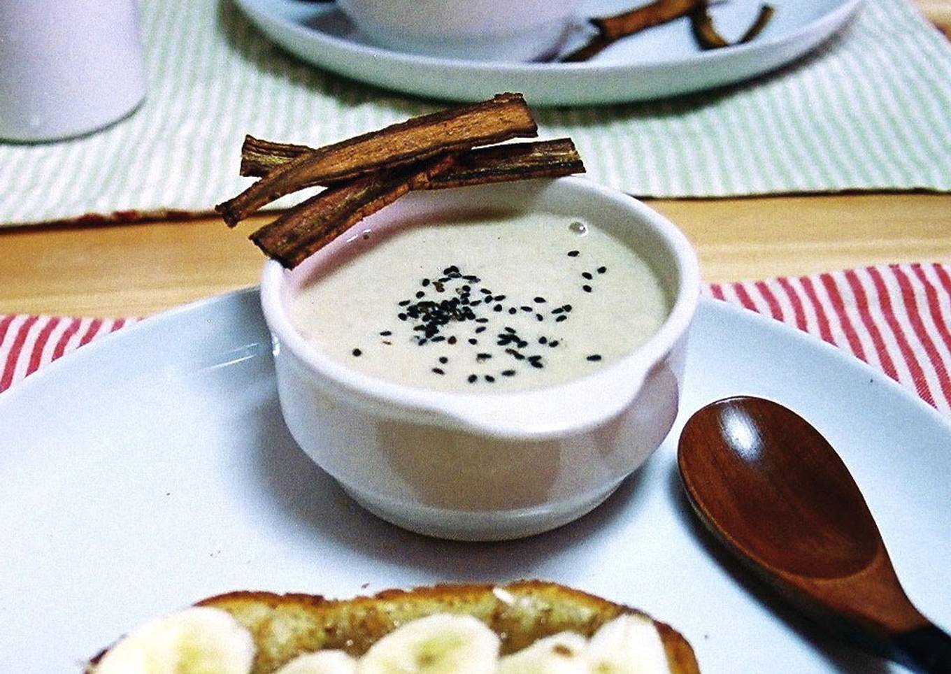 Warming Burdock Root Soup & Crisps