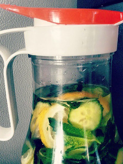 A picture of refreshing summer detox water.