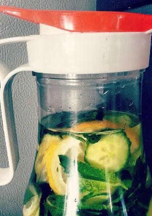 A picture of refreshing summer detox water.