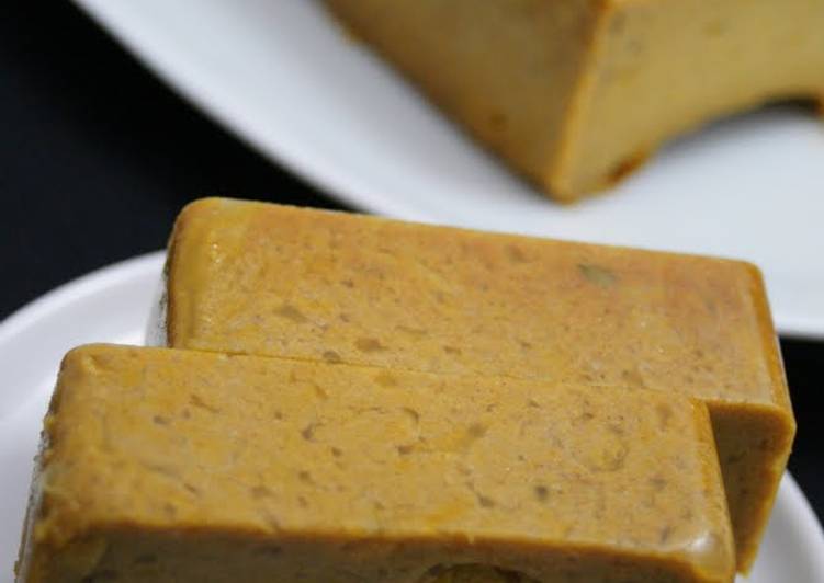 Steps to Make Super Quick Homemade Diet Pumpkin Tofu Kanten