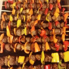 A picture of Kafta Kabob.