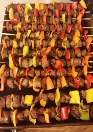 A picture of Kafta Kabob.