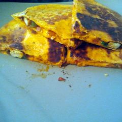 A picture of cookin couples easy chicken quesadillas.