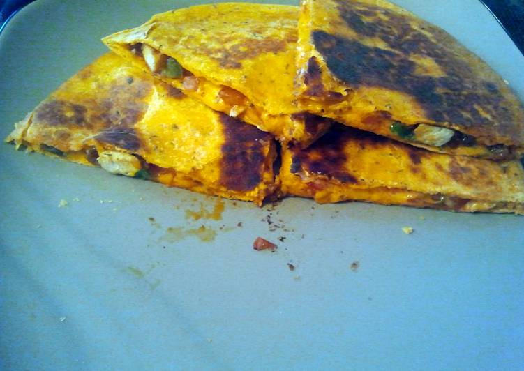 Recipe of Speedy cookin couples easy chicken quesadillas