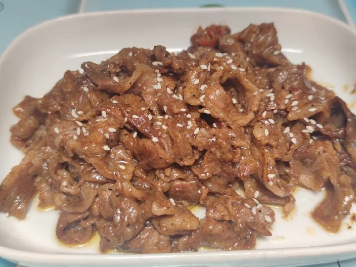 Langkah Gampang Menyiapkan Resep BEEF SLICE TERIYAKI LADA HITAM Ala Resto yang Bisa Manjain Lidah Anti Ribet, Bisa Manjain Lidah