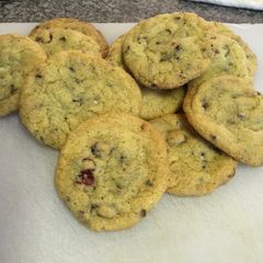 A picture of Chocolate Chip And Cranberry Cookies.