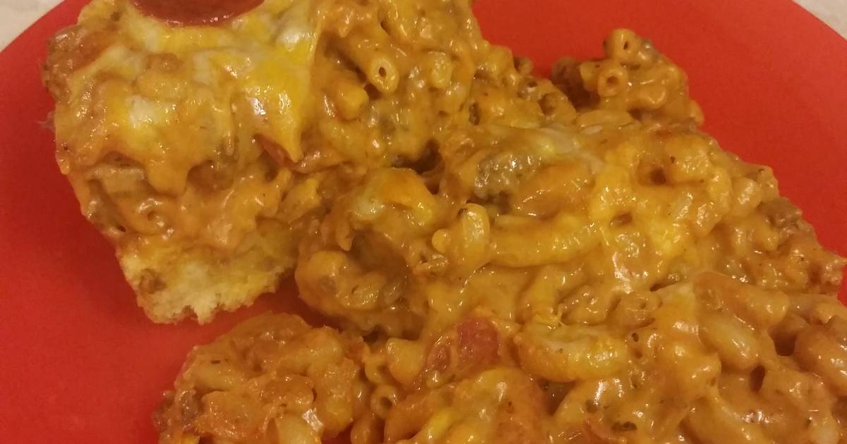 Pizza macaroni casserole Recipe by Al Noy Cookpad