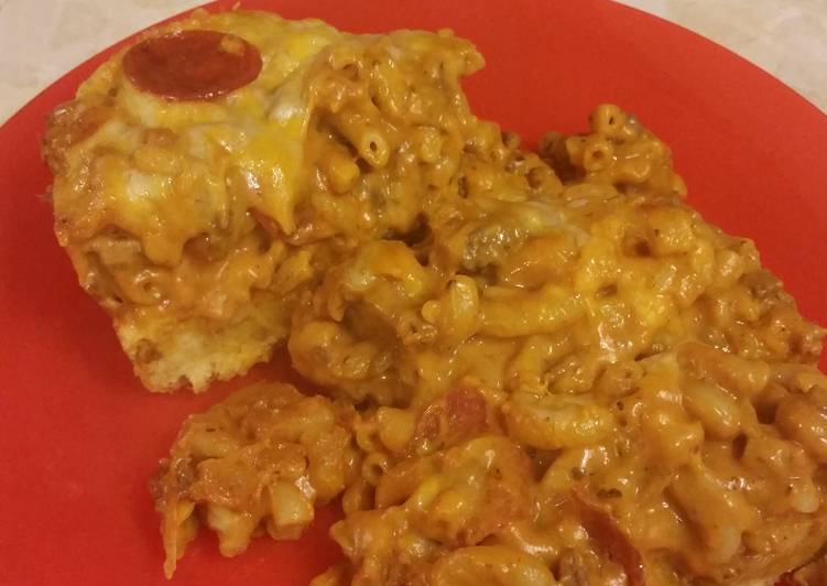 Recipe of Favorite Pizza macaroni casserole