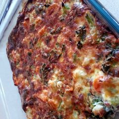 A picture of Chicken, Veg, Egg Casserole.