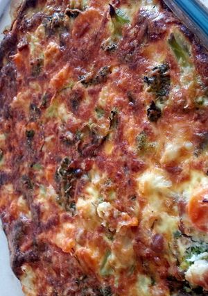 A picture of Chicken, Veg, Egg Casserole.