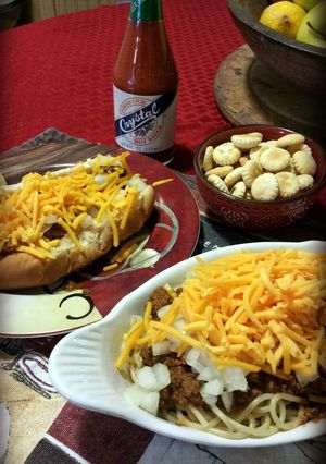 A picture of Mom's 70's Skyline Chili.