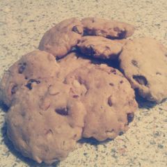 Chocolate chip nut cookies A picture of Chocolate chip nut cookies.