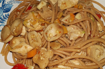 Cara Bikin Spaghetti (diet) jamur + dada ayam Enak