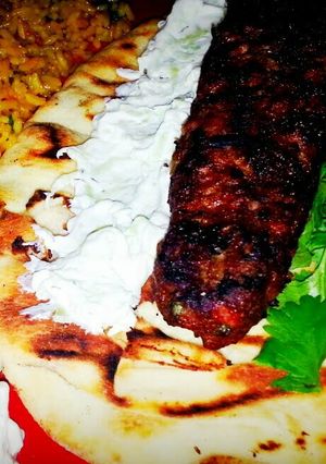 A picture of Mike's Kofta Kebobs.
