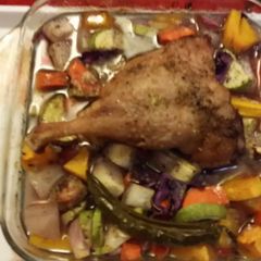 A picture of Duck in the Oven البط في الفرن.
