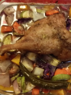 A picture of Duck in the Oven البط في الفرن.