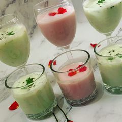 A picture of Spiced buttermilk, rose buttermilk.