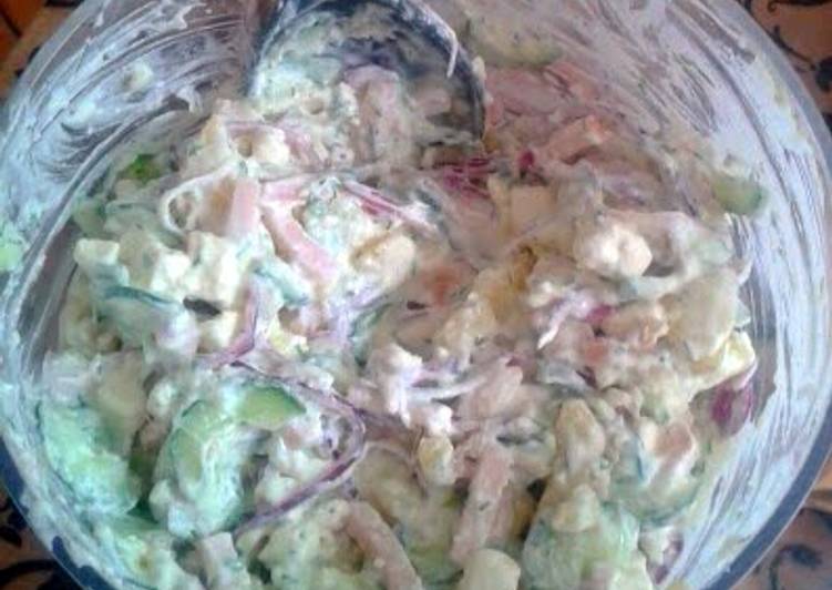 Simple Way to Make Favorite Greek style potato salade